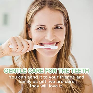 EasyHonor Extra Toothbrush for Sensitive Gums, Micro Fur Manual Toothbrush with 20000 Soft Floss Bristle for Pregnant Women, Elderly, Braces and Gum Recessions, Protect Fragile Gums (6 Pack) - Image 6