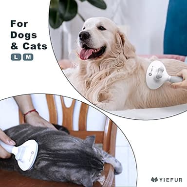 Cat Hair Brush,Cat Brush for Shedding,Soft Silicone Self Cleaning Brushes for Short and Long Haired Cats for Grooming and Shedding - Image 5