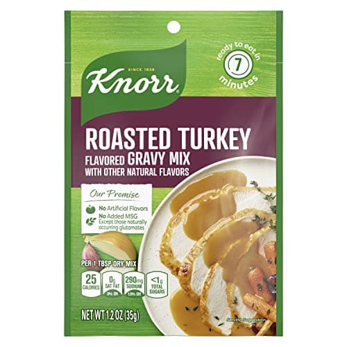 Knorr Turkey Gravy Mix For Delicious Easy Meals and Side Dishes Roasted Turkey Sauce and Gravy With No Artificial Flavors, No Added MSG 1.2 oz, Pack of 24 - Image 1
