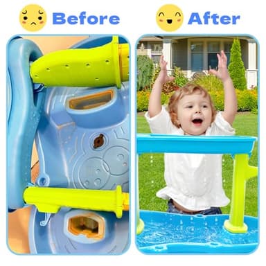 Intoypad Kids Water Table Cover for Step2 Rain Showers Water Table Accessories, Outdoor Toys Waterproof Sunshade Dust Cover for Toddlers 1-3 Outdside Step 2 Watertable Toys for Kids Ages 3-5 - Image 4