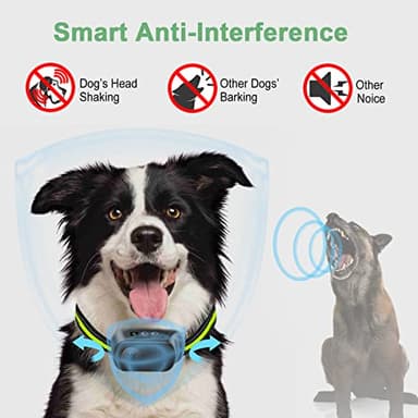 Rechargeable Dog Bark Collar with Beep Vibration and Shock,Anti Barking Collar for Small Medium Large Dogs, Humane Dog Training Device with 5 Adjustable Sensitivity Levels - Image 4