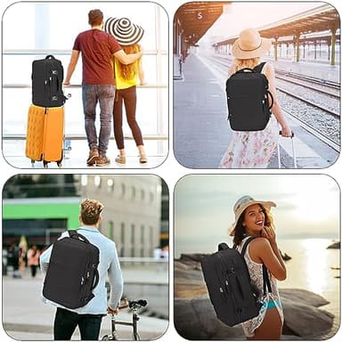 Carry On Backpack, 42L Flight Approved Travel Backpack for Men Women,Airline Approved Gym Backpack Waterproof Business Laptop Daypack Laptop Backpack,Casual Daypack for Business Weekend Hiking - Image 7