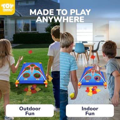 TOY Life Bean Bags Toss Carnival Games, Cornhole, Outdoor Toys for Kids Ages 4-8, Backyard Game Sports & Outdoor Play, Outside Toys for Ages 5-7, Family Lawn Yard Games Birthday Party, Gift for Boys - Image 2