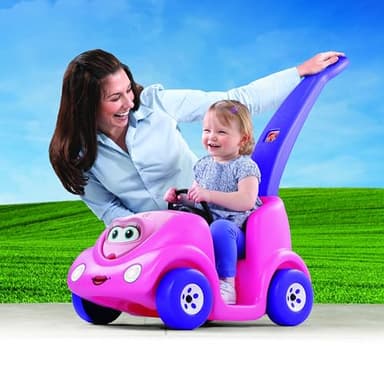 Step2 Push Around Buggy Kids Push Car, Ride On Toy, Stroller Substitute, Includes Seat Belt & Horn, Made of Durable Plastic, Max Weight 50 lbs., For Toddlers 1.5-4 Years Old, Pink - Image 4