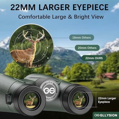 15x54 Binoculars for Adults High Powered with Harness, Phone Adapter and Bluetooth Camera Remote - Super Bright Waterproof Binoculars for Bird Watching Hiking Cruise Travel Stargazing - Image 2
