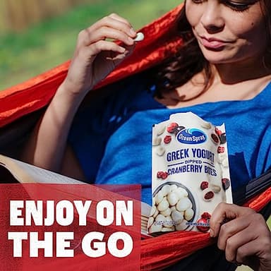 Ocean Spray Greek Yogurt Covered Craisins, Greek Yogurt Flavored, Covered Cranberries, Dried Fruit, 5 Oz Pouch (Pack of 12) - Image 7