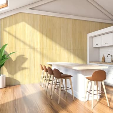 Art3d Natural Bamboo Wall Panel for Interior Wall Decor, Renewable Pole Wrap Wainscoting Paneling for Wall Ceiling Furniture Cabinet Office, 48 x 96 Inch - Raw - Image 8