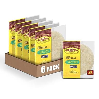 Old El Paso 6" Flour Tortilla, 20 ct (Pack of 6) - Image 2