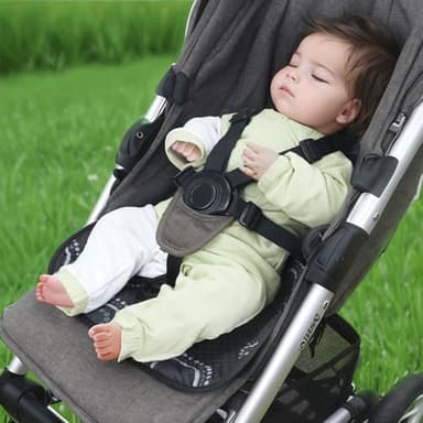 COOLBEBE Infant Car Seat Protector for Potty Training, 2 Pack Dry Waterproof Car Seat Liner Toilet Training for Baby Infant Toddler, Piddle Pads Cover Car Seat Pad for Strollers & Carseat (Black,2PC) - Image 7