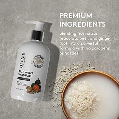 Rice Water Hair Growth Shampoo with Biotin - Hair Shampoo for Thinning Hair and Hair Loss, All Hair Types, Men and Women 10 Fl Oz - Image 4