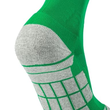 CWVLC Boys Girls Soccer Socks 1 Pairs, Baseball Football Sport, Softball Team Athletic Socks, Knee High Long Tube Cotton Arch Ankle Compression Socks, Green, X-Small - Image 5