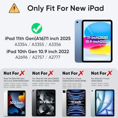 SIBEITU for iPad Case 11th A16/ 10th Generation 2025/2022, Heavy Duty iPad 10 Case with Built-in Kickstand & Pencil Holder, Hybrid 3-Layer Protective iPad 10th 10.9" Cover for Kids Boys Girls, Green - Image 2