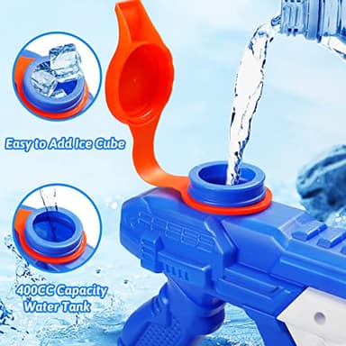 RONSTONE Water Gun for Kids Adults - 3 Pack 400CC Squirt Super Water Guns Soaker Blaster Long Shooting Range Toys for Swimming Pool Beach Water Fighting Party - Image 4