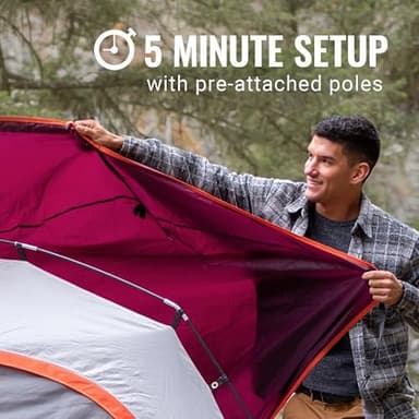 Coleman Skydome Tent with 5 Minute Setup, 2/4/6/8 Person Weatherproof Tent with Rainfly & Carry Bag, 20% More Headroom Than Traditional Canopies - Image 3