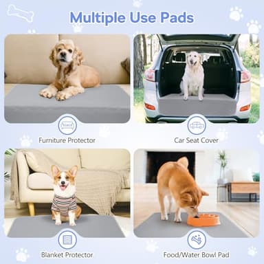 36" x 38" Large Puppy Pads - Waterproof Quick Drying Pee Pads for Dogs, Reusable Pet Training Pads, Anti-Slip Floor Mat for Dogs, Cats, Bunny, Seniors Bed Pad, 1 Pack - Image 5