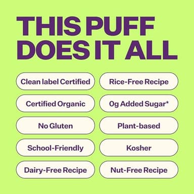 YUMI Rice-Free Baby Puffs - No Sugar Added, Gluten-Free, Non-GMO Organic Baby Snacks Puffs, School Safe for Daycare and Lunchboxes - Alternative to Baby Teething Snacks, Strawberry Basil (6ct.) - Image 3