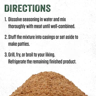 LEM Products Backwoods Breakfast Fresh Sausage Seasoning Kit, Ideal for Wild Game and Domestic Meat, Seasons Up to 20 Pounds of Meat, 9.8 Ounce Package - Image 6