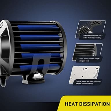 Nilight 2Pcs 4Inch LED Pods Bar Triple Row 60W Flood Spot Combo 6000LM Driving Off Road with 2007-2017 Wrangler JK/JKU 2DR 4DR A-Pillar Windshield Hinge Mounting Brackets Wiring Harness Kit - Image 5