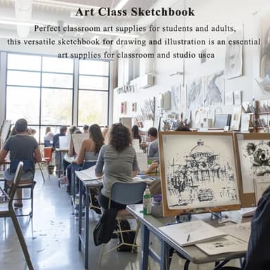 Fuxi 9" x 12" Sketch Book, Top Spiral Bound Sketch Pad, 100 Sheets 68lb/100gsm Acid-Free Drawing Paper, Art Sketchbook for Drawing Pad for Kids Artists & Beginners Professional Art Supplies for Adults - Image 8