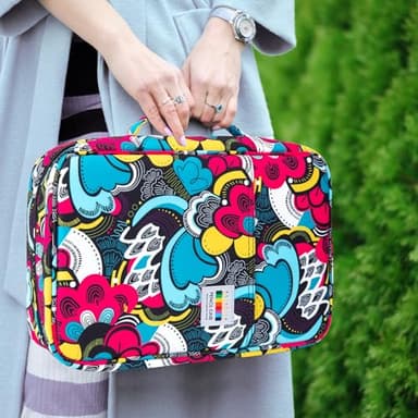 YOUSHARES 300 Slots Color Pencil Case - Pen Case Organizer with Handy Wrap & Zipper, Multilayer Holder for Prismacolor Colored Pencils & Gel Pen (Colorful) - Image 2