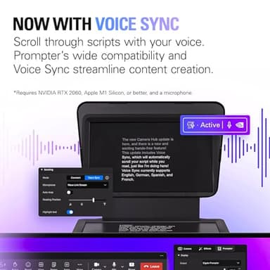 Elgato Prompter – Teleprompter with Built-in Screen for YouTube, Twitch, Zoom, MS Teams and More, Supports DSLR/Webcam/Smartphone, Drag & Drop Monitor Display, Works with Mac/PC & Stream Deck - Image 8