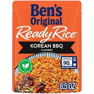 BEN'S ORIGINAL Ready Rice Korean BBQ Flavored Rice, Easy Dinner Side, 8.5 OZ Pouch (Pack of 12) - Image 4