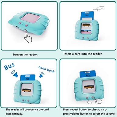 Lapare Audible Learning Toy with Music for Toddler Age 1 2 3 4 5, 520 Sight Words Flash Cards Kindergarten Toy for Boys to Learn Alphabet Number Color Shapes and More - Image 2