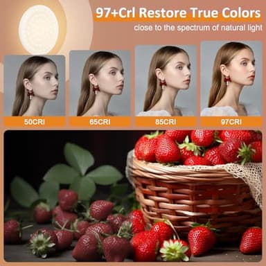 Anautin 60 LED Ring Light, Rechargeable Selfie With Front & Back Clip, 2500-6500K Portable Phone, Adjustable 3 Modes for iPhone, iPad, Tablet, Laptop, CRI97+, 90 Grams (Pink) - Image 4