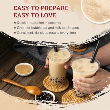 52USA Milk Tea Flavored Powder (3-in-1) 1kg – Instant Pre-Mixed Beverage Powder with Cream, Sugar & Milk Tea Flavor for Hot or Cold Drinks & Frappes - Image 6