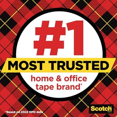 Scotch Transparent Tape, 2 Rolls, 1/2 x 2592 Inches, Classic Glossy-Finish, Boxed - Image 3