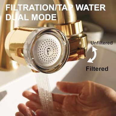 Filterbaby Skincare Filter 2.0, Bathroom Sink Filter Faucet for Men and Women’s Skin Care, 99.9% Chlorine Removal – 0.000001 mm Carbon Fiber, Clinically Tested, Skin Hydration in 2 Weeks (Shiny Gold) - Image 8