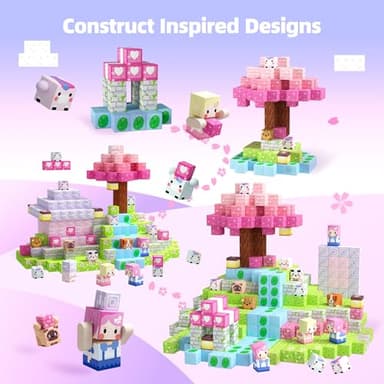 GobiDex Magnetic Blocks Kid Building Toys for 3+ Years Old Girls, STEM Sensory Gifts for Princess, Kids Magnets Build MagWonder World Game for Toddler - Image 2