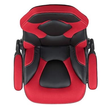 Flash Furniture X10 High-Back LeatherSoft Racing Style Gaming Chair with Flip-Up Arms, Ergonomic Padded Swivel Computer Chair, Red/Black - Image 8