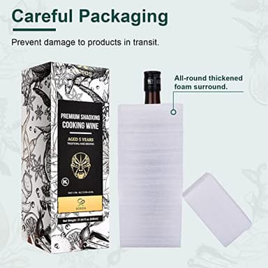 Soeos Shaoxing Wine,Shaoxing Rice Wine,Chinese Cooking wine,Rice Cooking wine,Shaoxing Wine Chinese Cooking wine,Shaohsing Wine,Shao Hsing Rice Wine,21.64 fl oz,2 Packs,Premium 5 YrsAged Cooking Wine - Image 3