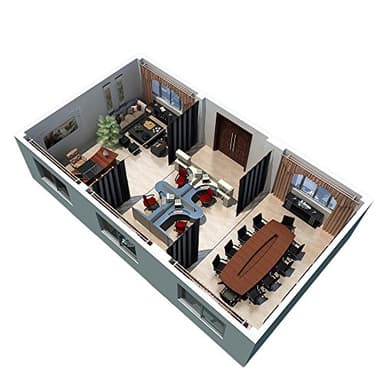 RYB HOME Blackout Thermal Insulated Blind Curtains, Noise Reduce Barrier for Nursery, Portable Curtain for Sliding Glass Door/Storage/Space Room Divider, 7 ft Tall x 8.3 ft Wide, Black, 1 Panel - Image 8