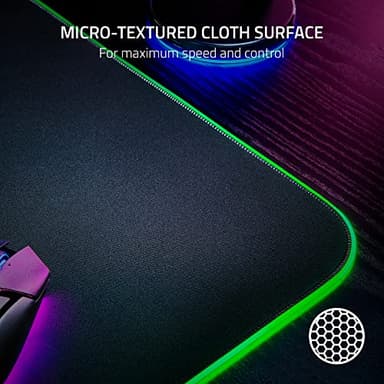 Razer Goliathus Chroma 3XL Gaming Mouse Pad: Micro-Textured Cloth Surface - Large to Cover Desk Setup - Chroma RGB - Optimized for All Sensitivity Settings and Sensors - Non-Slip Rubber Base - Image 2