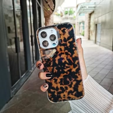 SCORPIFY for iPhone 16 Pro Case [Compatible with MagSafe] with Brown Tortoise Shell Design, Cute Brown Magnetic Phone Cover for Women Girls, Slim Shockproof Bumper - Image 3