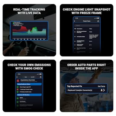 BlueDriver Bluetooth Pro OBDII Scan Tool for iPhone & Android - No Subscription Fee - OBD2 Car Scanner and Code Reader - Diagnose Check Engine, ABS, SRS, Airbag & 7000+ Issues on Vehicles 1996+ - Image 8