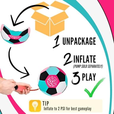 Revive Wonder The Indoor Ball | Soft & Safe Indoor Soccer Ball, Size 4 | Essential Soft Ball for Silent Dribble, Juggling, Training | Fun Silent Soccer for Girls Boys | Pinkwave - Image 6