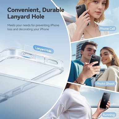 CASEKOO for iPhone 16e Case Crystal Clear, [12FT Military-Grade Protection][Never Yellow Technology] Transparent Slim Cover Women Men for iPhone 16e PhoneCase 6.1 inch, Clear - Image 8