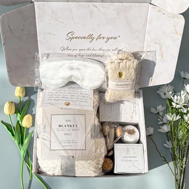 Gift Baskets for Women,11PC Care Package with Moon Lamp,Grief,Get Well Soon After Surgery,Birthday,Think of You,Thank You,Sympathy - Image 8