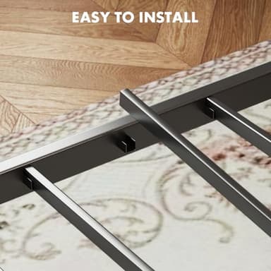 Sweetcrispy Full Size Bed Frame with Headboard, 800LBS Mattress Foundation with All Sturdy Metal Support, Under Bed Storage, No Box Spring Needed, Easy Assembly, Rust Brown - Image 7