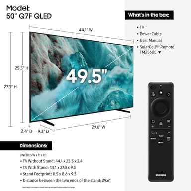 Samsung QN50Q7F 50 inch Class Q7F Series 4K Vision AI Smart TV - Image 2