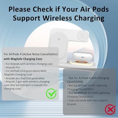 3 in 1 Charging Station for iPhone 17 - Wireless Charger for Apple Devices for iPhone 17 16 15 14 13 12 11 Pro Max - Foldable Wireless Charging Station Dock Stand for Apple Watch Series & AirPods - Image 2