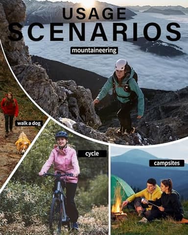 iCreek Women's Rain Pants Waterproof Hiking Pants Windproof Lightweight Over Pants Work Rain Outdoor for Golf, Fishing (Black, Small/27 Inseam) - Image 6