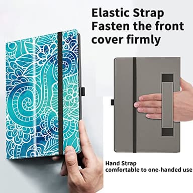 VORI Case for All-New Amazon Kindle Fire HD 10 Tablet and Fire HD 10 Plus (13th/11th Generation 2023/2021 Release) - Slim Folding Stand Folio Cover with Auto Wake/Sleep & Hand Strap, Abstract Floral - Image 6