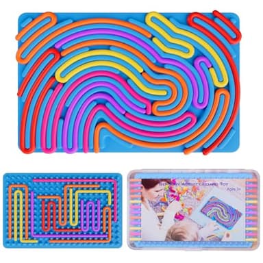 Sensory Fidget Toys for Kids Toddler Boys ,Sensory Activity Board for Stress Anxiety Autistic ADHD, Calm Down Travel Airplane Essentials Toys for 3+ Year Old, Stuffers Gifts for Teen Girls - Image 1