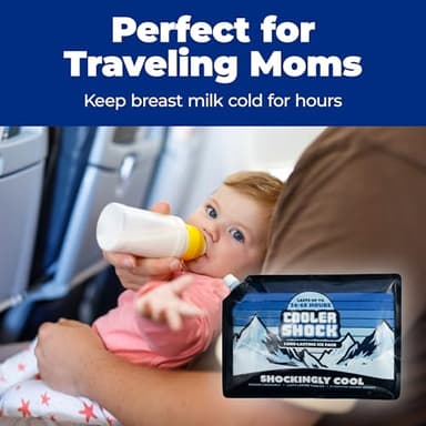 Cooler Shock Reusable Ice Packs for Cooler, 14"x10" - Long Lasting Cold Freezer Packs for Coolers and Lunch Boxes - Cooler Ice Packs for Camping Gear, Fishing, Road Trips, Beach Must Haves - Image 9