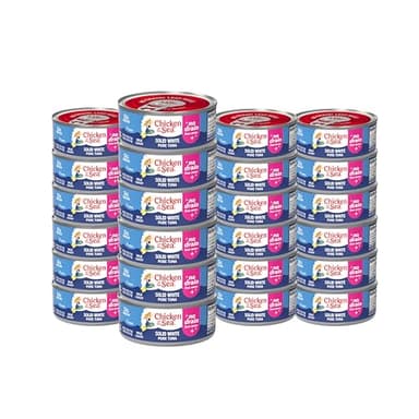 Chicken of the Sea Solid White Pure Tuna, Wild Caught, No Drain, 4 oz. Can (Pack of 24) - Image 1