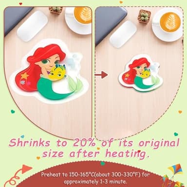 Gushu 25PCS Shrinky Dink Sheets,Shrink Plastic Sheets for Crafts,Shrinky Plastic for Crafts Kids DIY Jewelry Keychains Making,20x14.5cm - Image 2